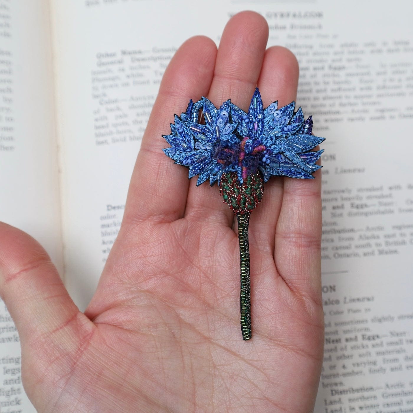 PIN Blue Cornflower Brooch Pin