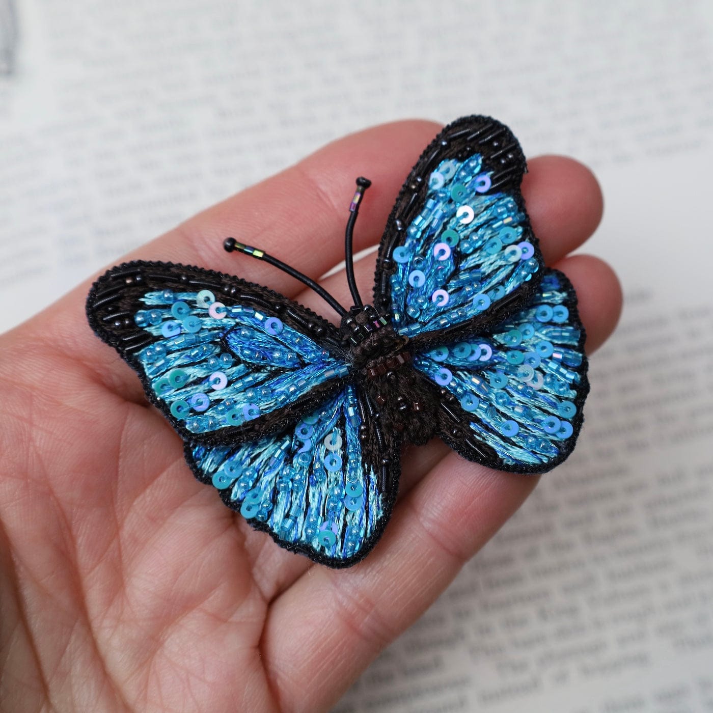 PIN Blue Morpho Brooch Pin