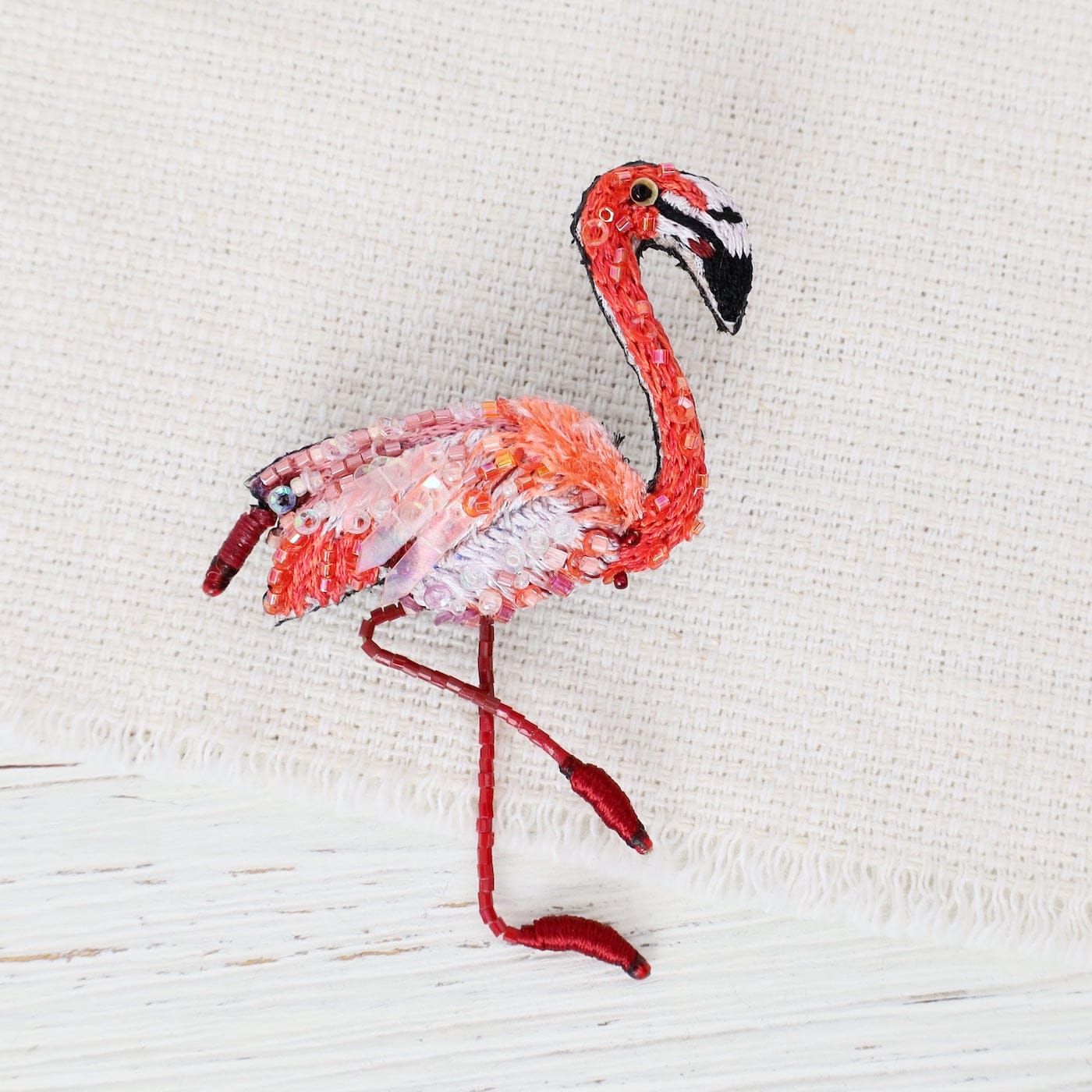 PIN Caribbean Flamingo Brooch Pin