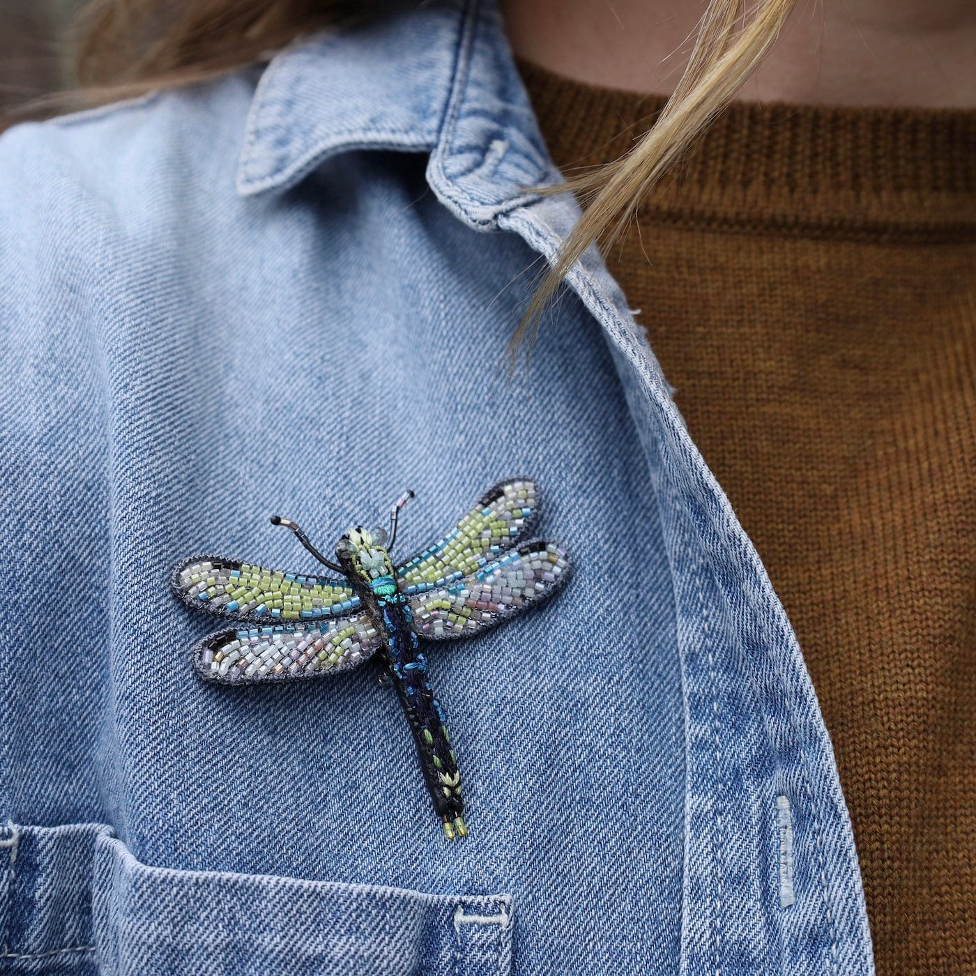 PIN Common Hawker Dragonfly Brooch Pin