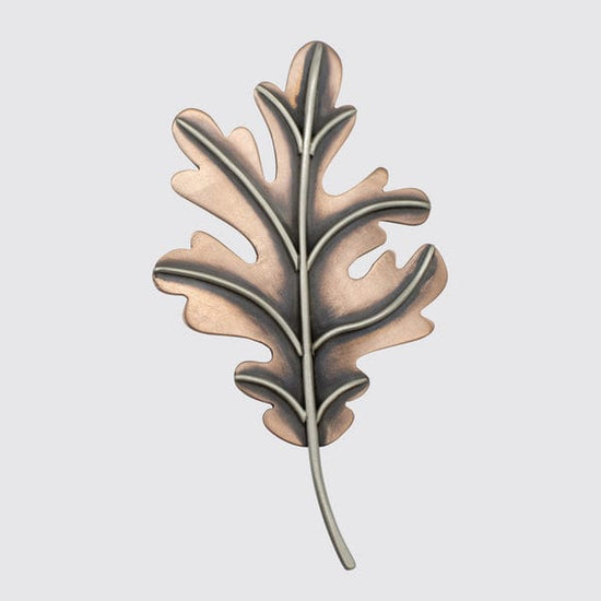 PIN Copper & Sterling Silver Large Oak Leaf Pin