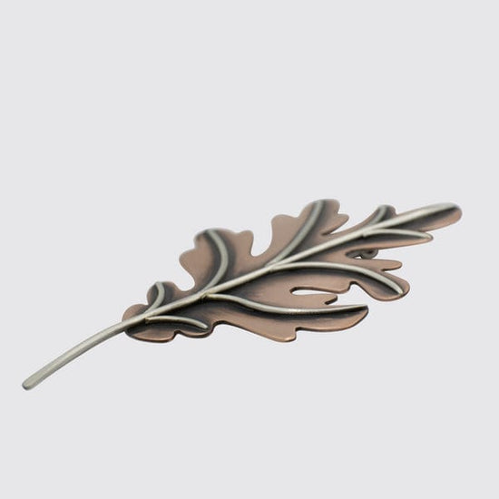 PIN Copper & Sterling Silver Large Oak Leaf Pin