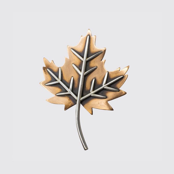 
                      
                        PIN Copper & Sterling Silver Small Maple Leaf Pin
                      
                    