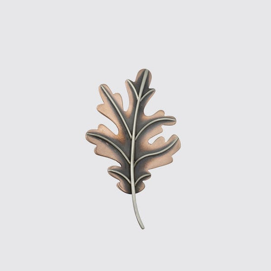 PIN Copper & Sterling Silver Small Oak Leaf Pin