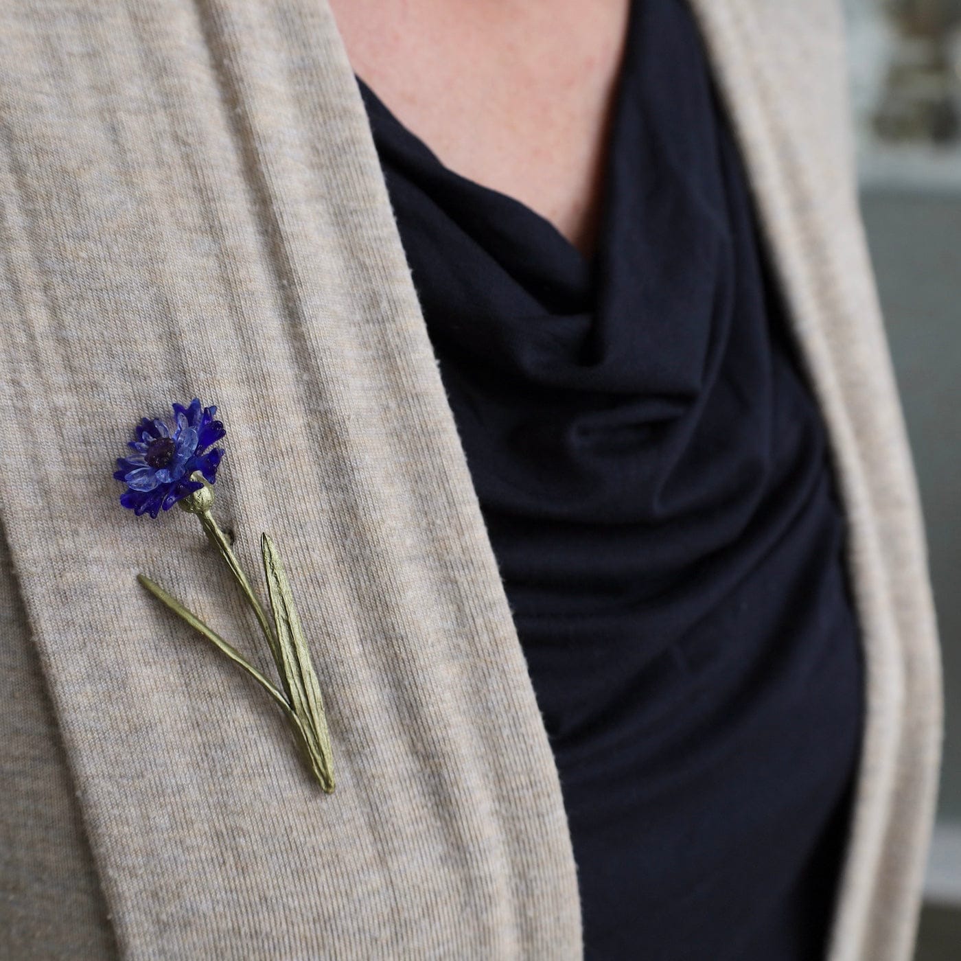 PIN Cornflower Single Brooch