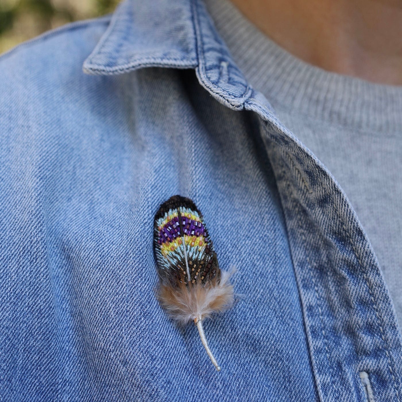 PIN Dove Feather Brooch Pin