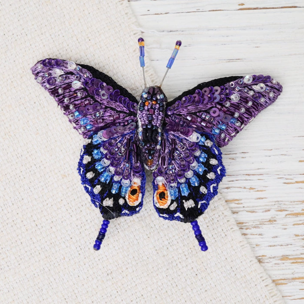 PIN Eastern Black Swallowtail Butterfly Brooch Pin