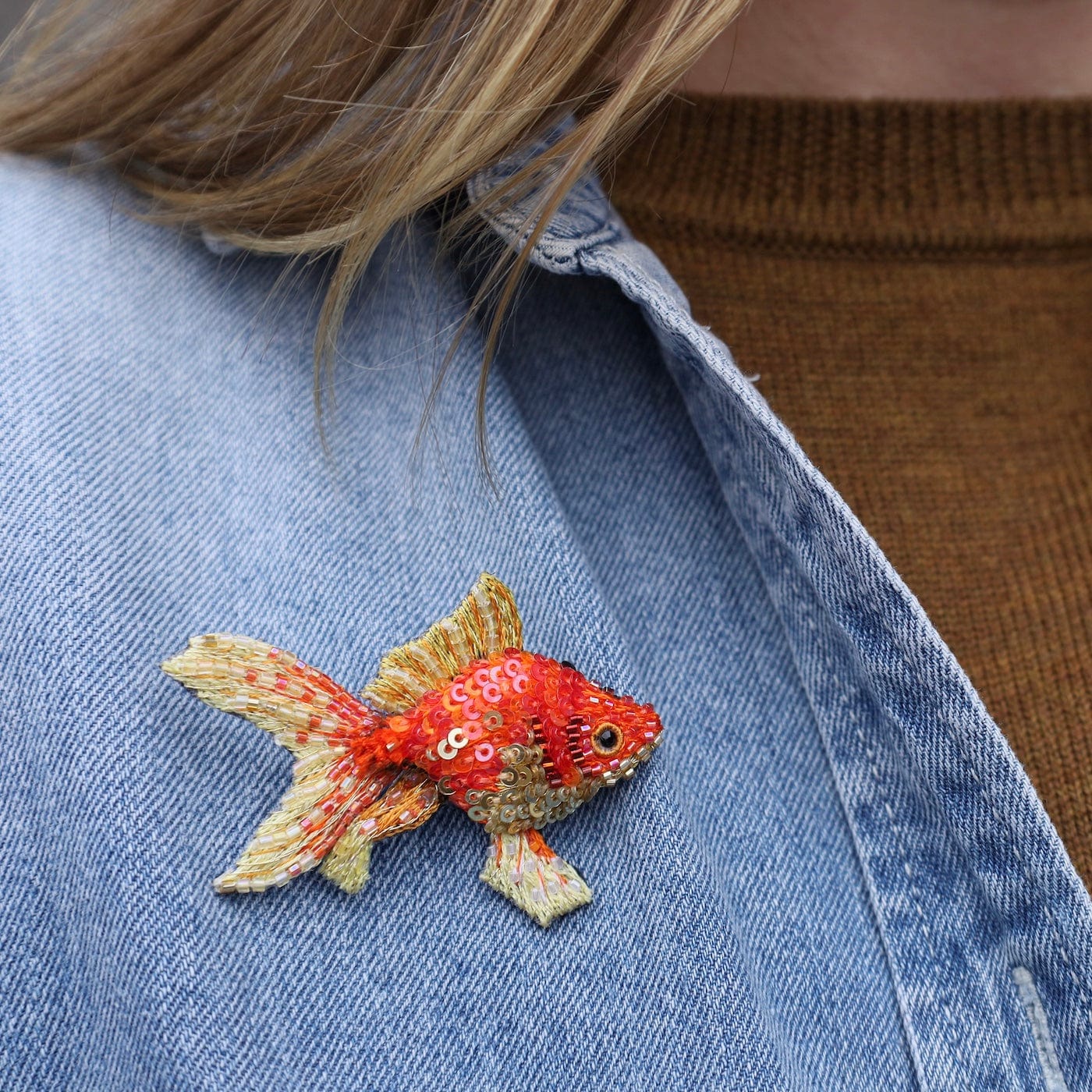 PIN Fantail Goldfish Brooch Pin