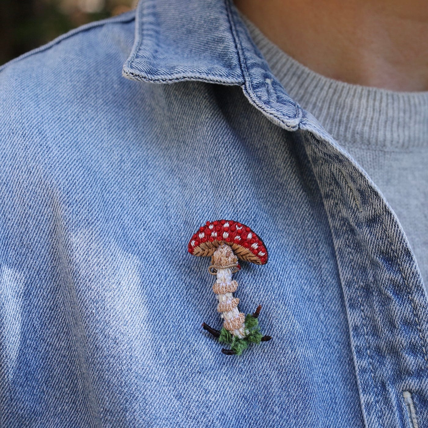 PIN Fly Mushroom Brooch Pin