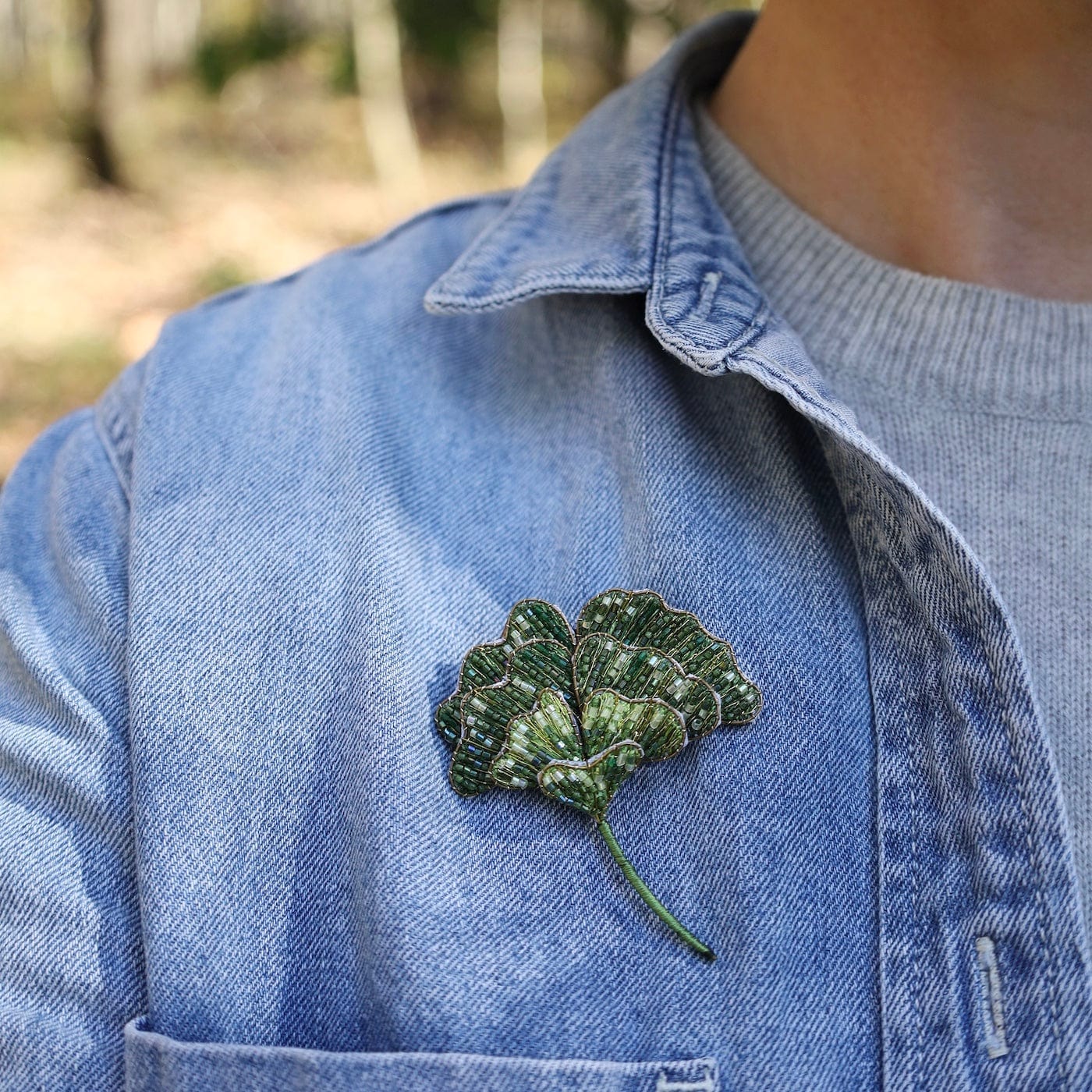 PIN Ginkgo Brooch Pin
