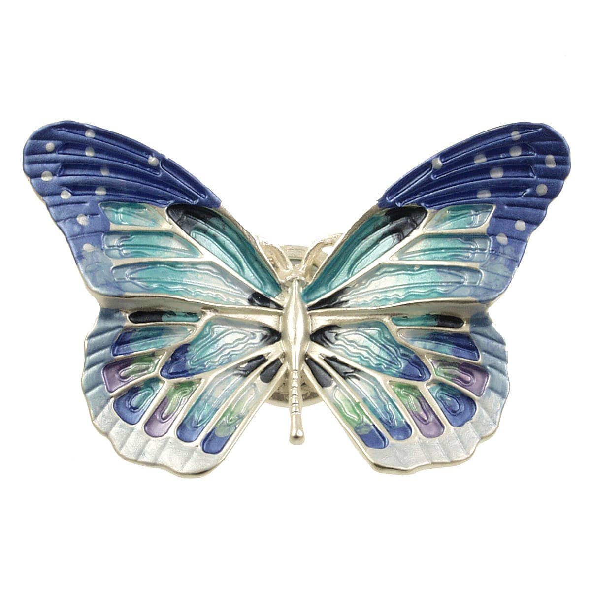 PIN-JM Blue Butterfly Magnetic Brooch