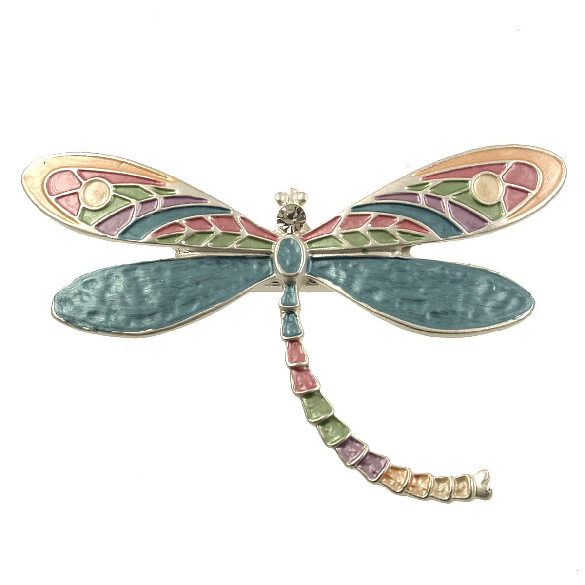 PIN-JM Peach Dragonfly Magnetic Brooch