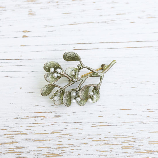 PIN Mistletoe Brooch