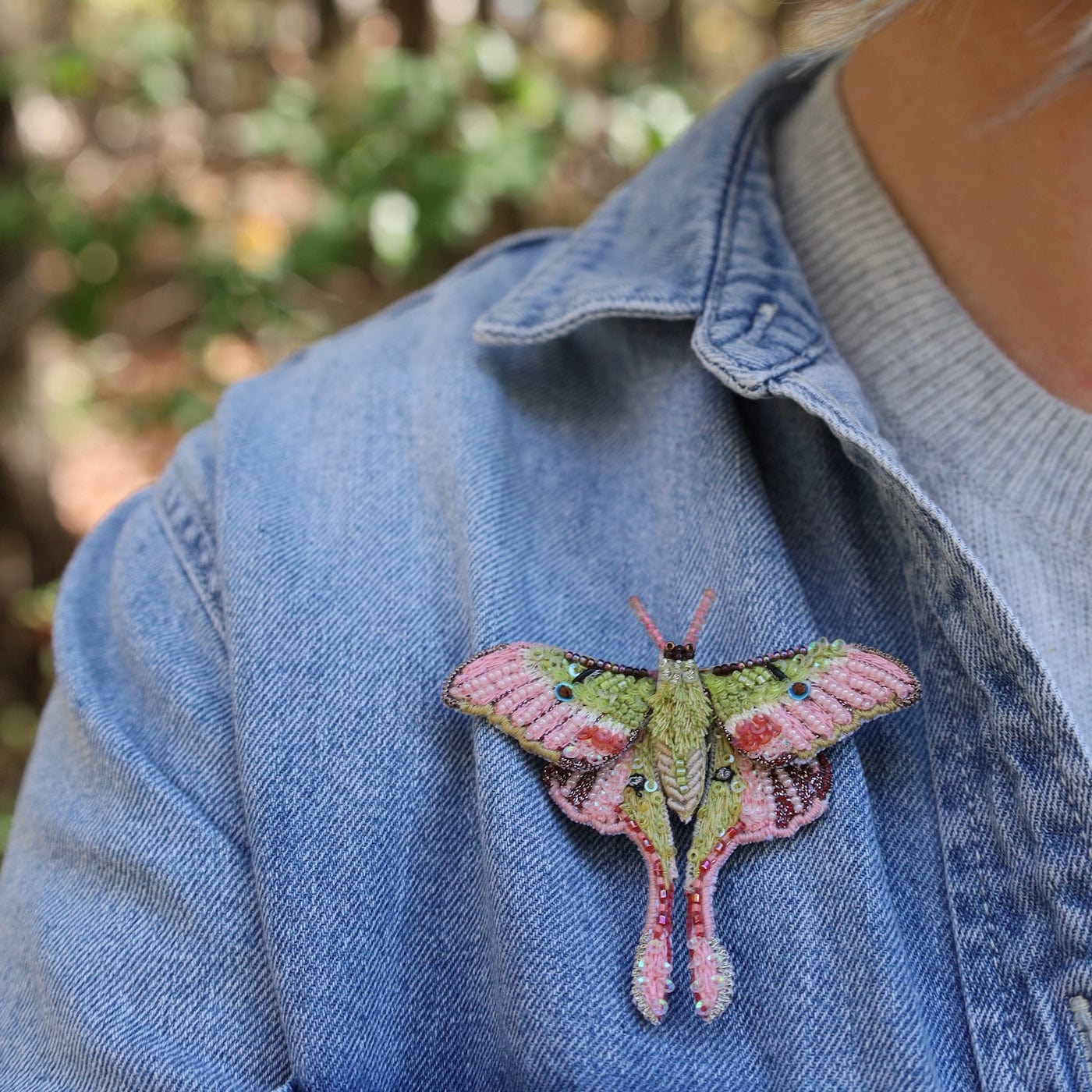 PIN Moon Moth Brooch Pin