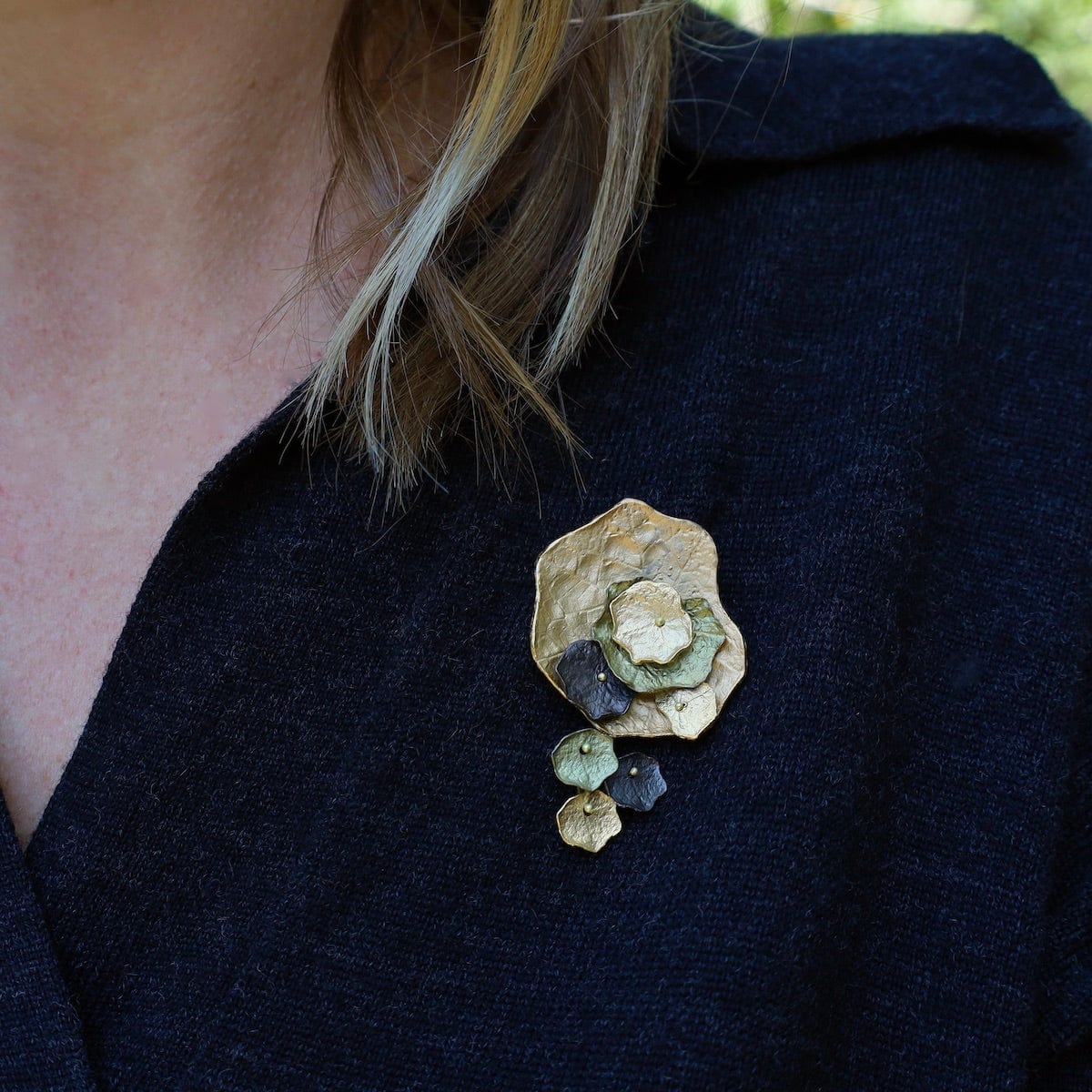 PIN Nasturtium Brooch