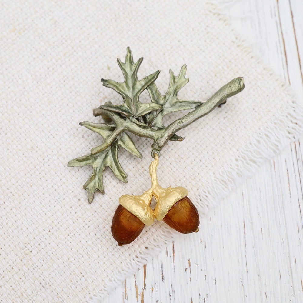 PIN Pin Oak Brooch