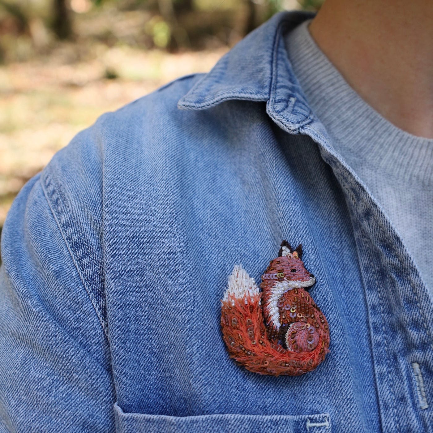 PIN Red Fox Brooch Pin