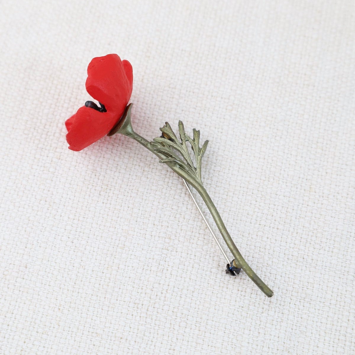 PIN Red Poppy Brooch