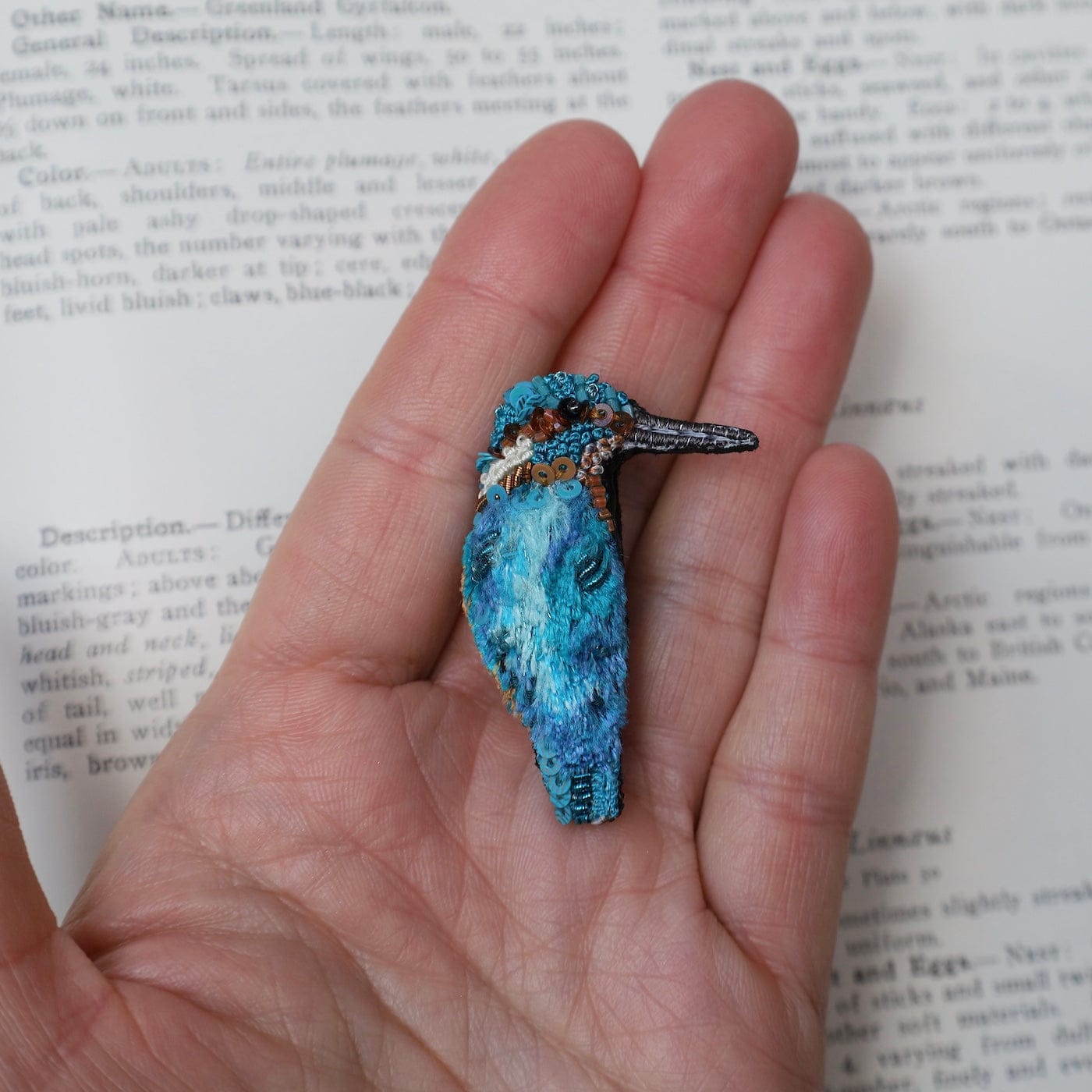 PIN River Kingfisher Brooch Pin