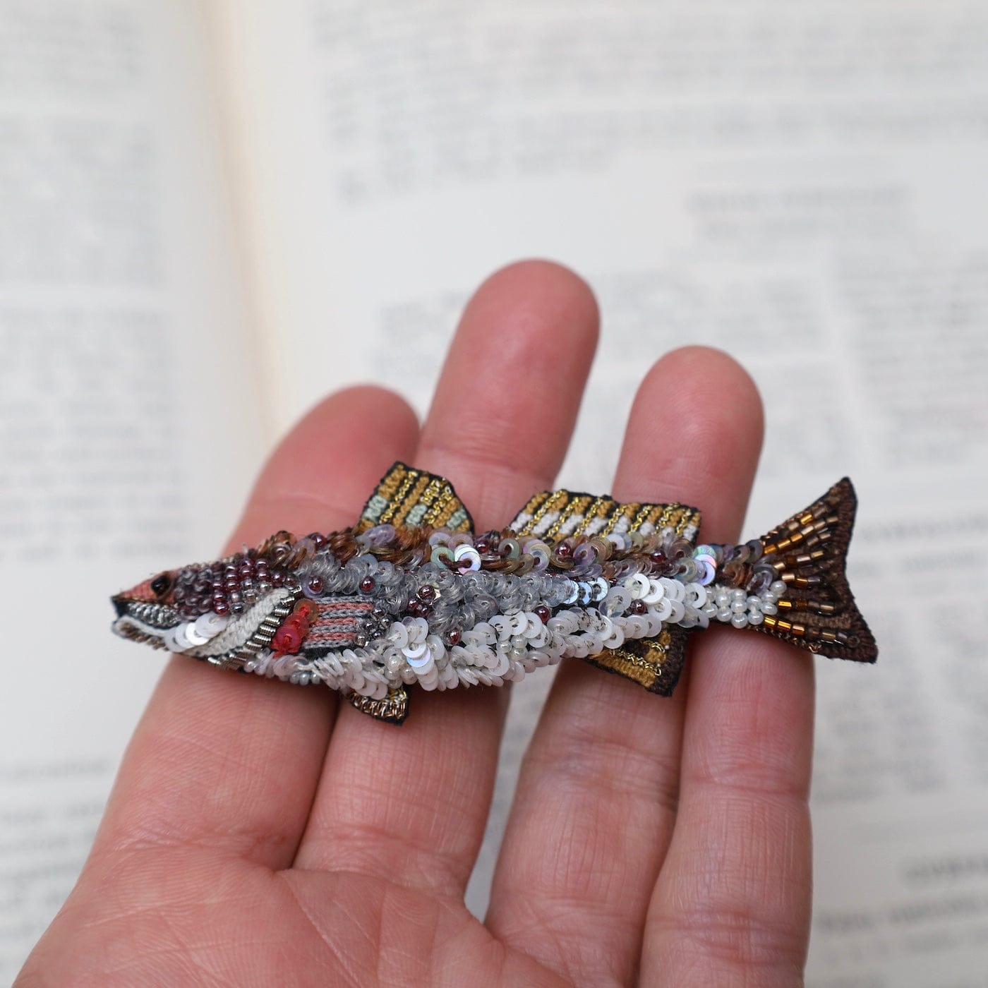 PIN Spotted Trout Brooch Pin