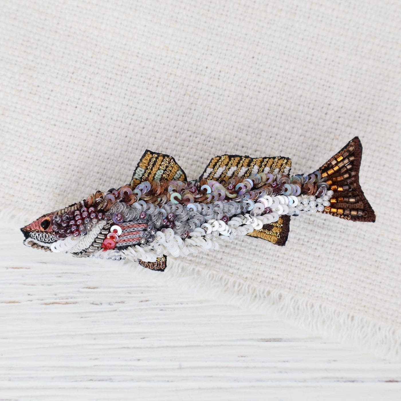 PIN Spotted Trout Brooch Pin