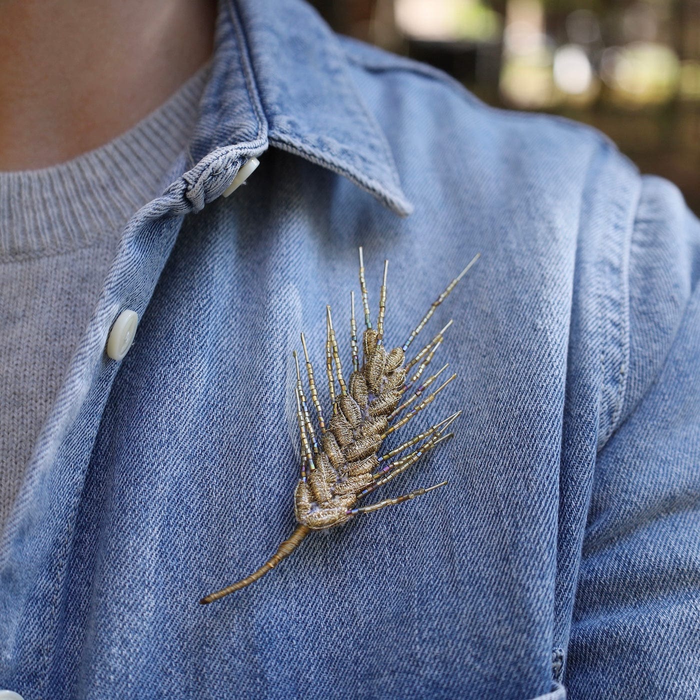 PIN Wheat Head Brooch Pin