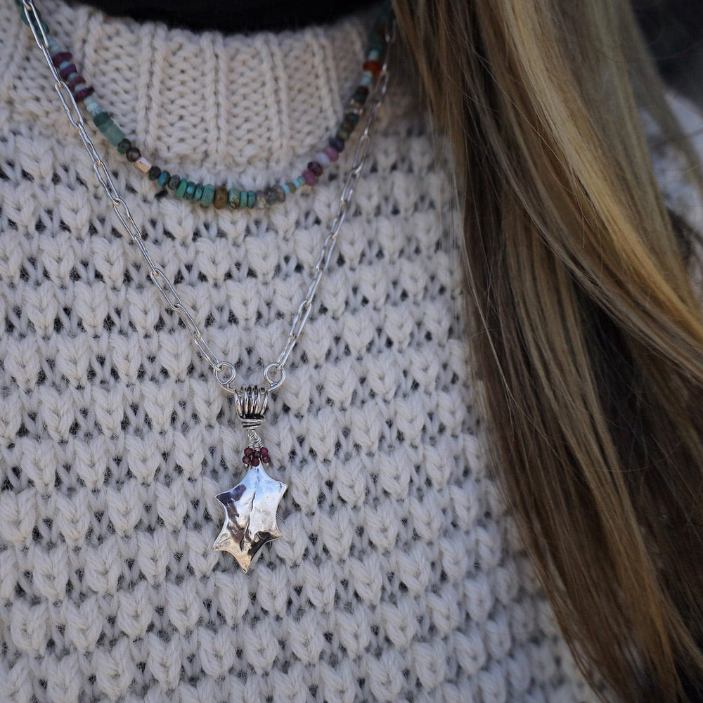 
                      
                        PND Holly Leaf Pendant with Garnet Berries
                      
                    