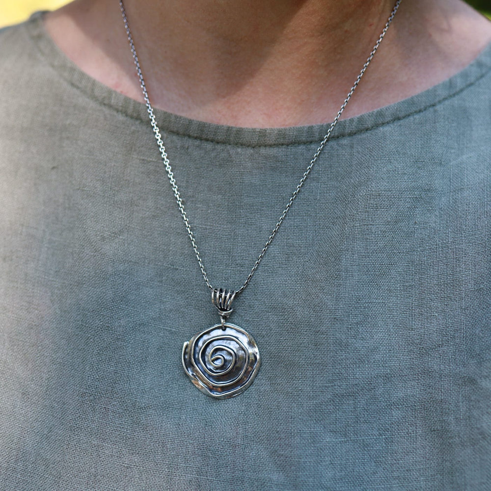 
                      
                        PND Rose Pendant With Vine Bail
                      
                    