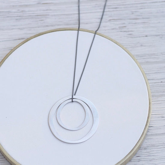 Simple Double Circle Necklace