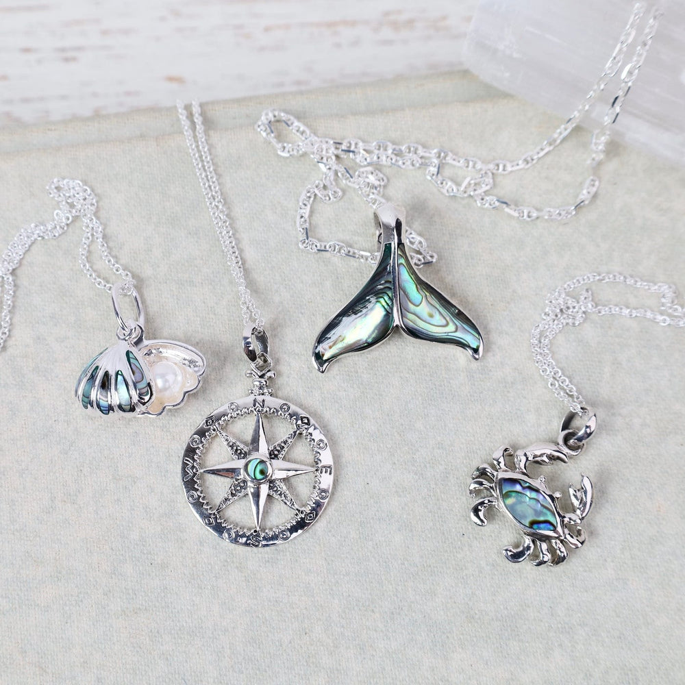 
                  
                    PND Sterling Silver Double Shell with Pearl Pendant -
                  
                