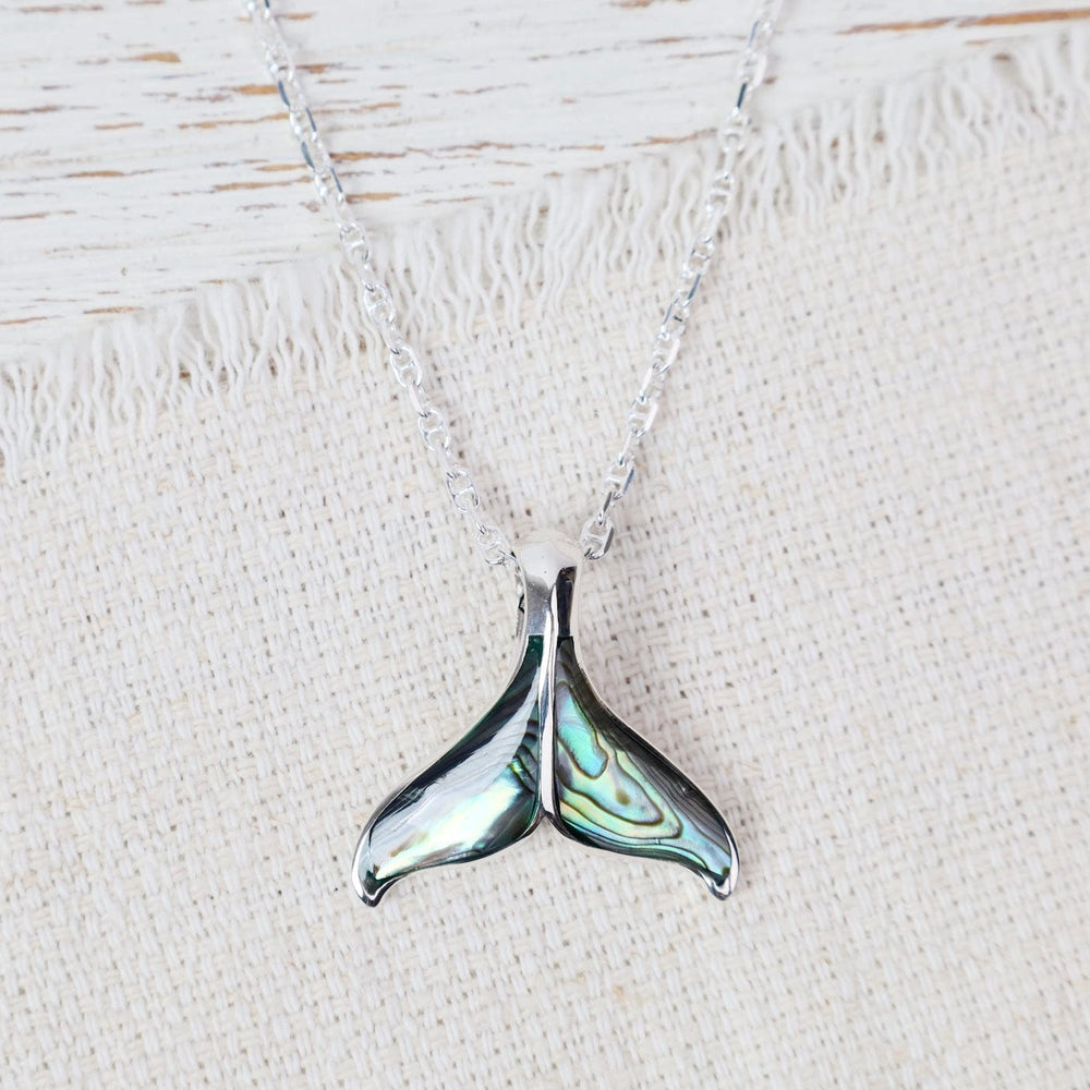 
                  
                    PND Sterling Silver Medium Whale Tail with Abalone Inl
                  
                