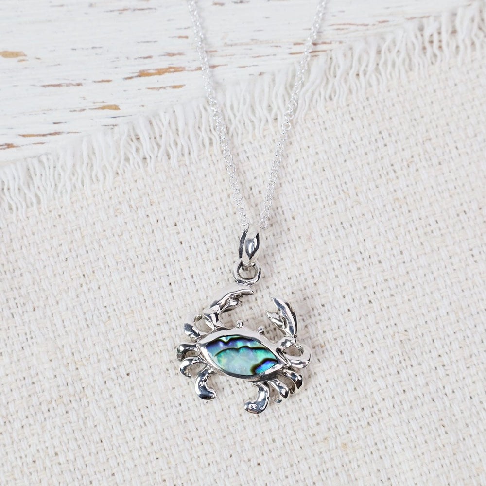 
                  
                    PND Sterling Silver Small Crab with Abalone Inlay - on
                  
                