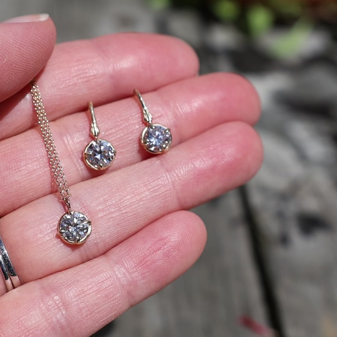 Brilliant Cut Lab Grown .75 tcw Diamond Necklace