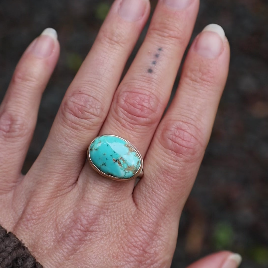 Jamie Joseph Asymmetrical Carico Lake Turquoise Ring