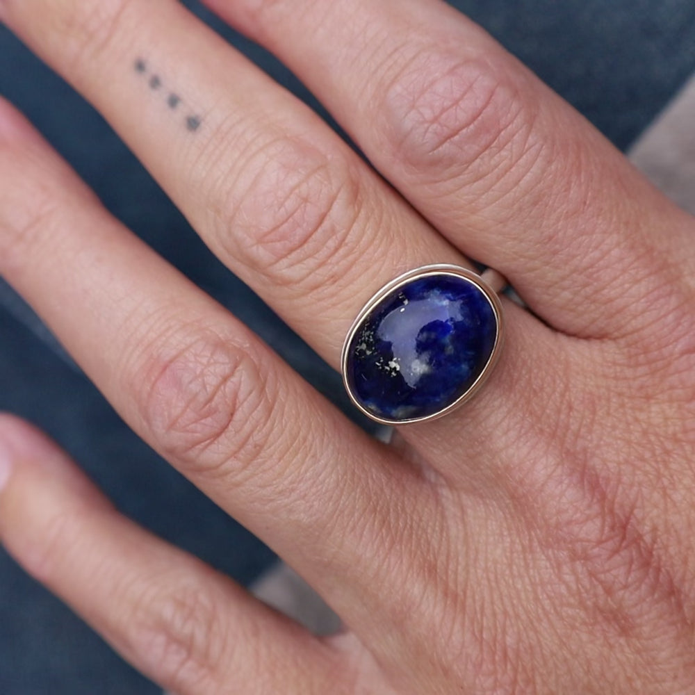 
                      
                        Load and play video in Gallery viewer, Jamie Joseph Oval Afghanite Ring
                      
                    