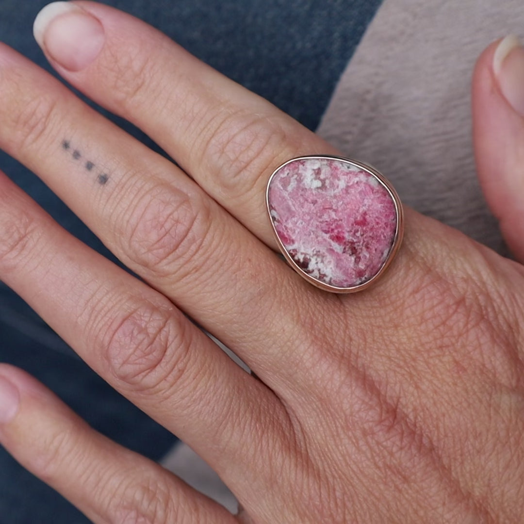 Jamie Joseph Vertical Asymmetrical Thulite Ring