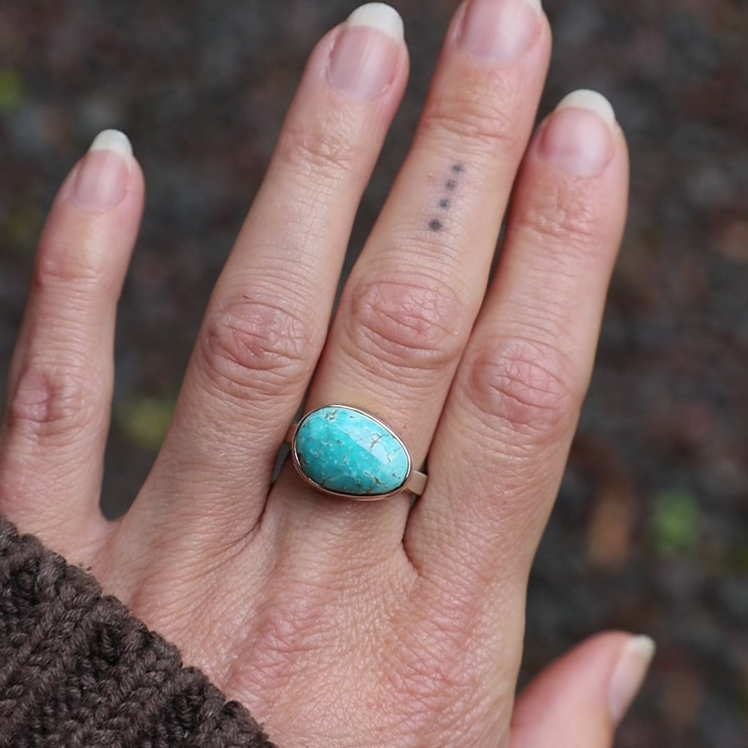 Jamie Joseph Asymmetrical Blue Ridge Turquoise Ring