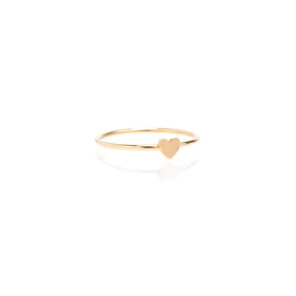 RNG-14K 14K Gold Itty Bitty Heart Stacking Ring