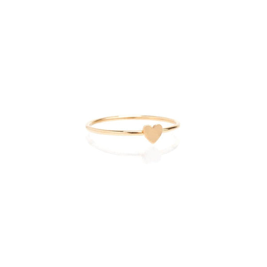 RNG-14K 14K Gold Itty Bitty Heart Stacking Ring