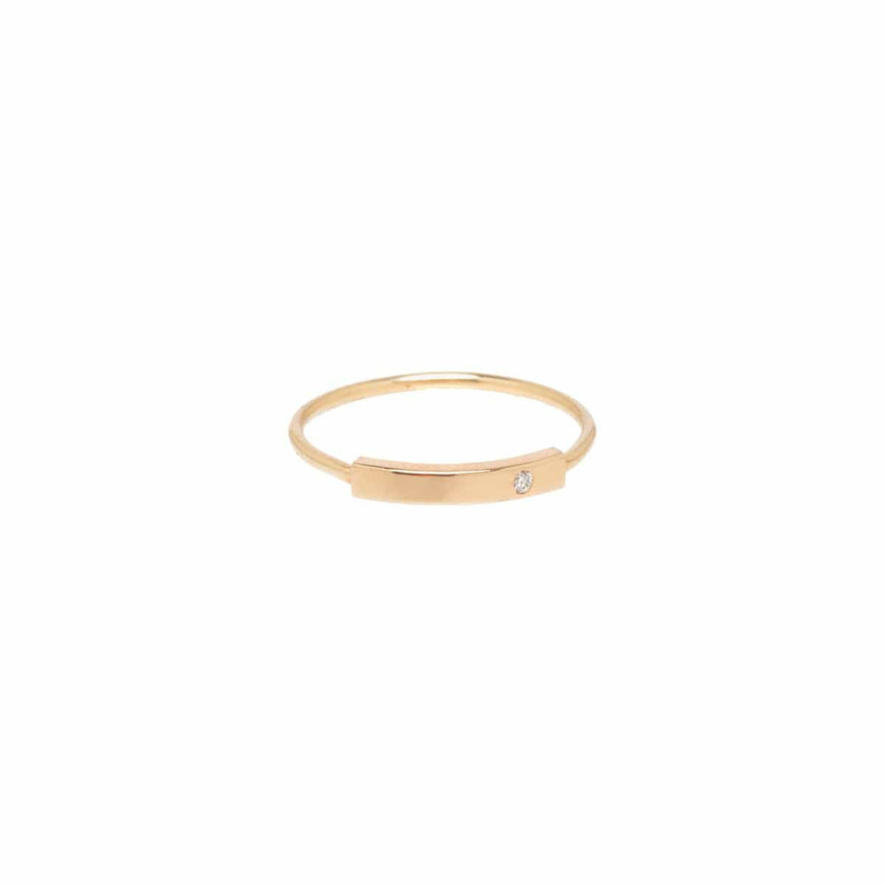 RNG-14K 14k Horizontal Diamond Bar Ring