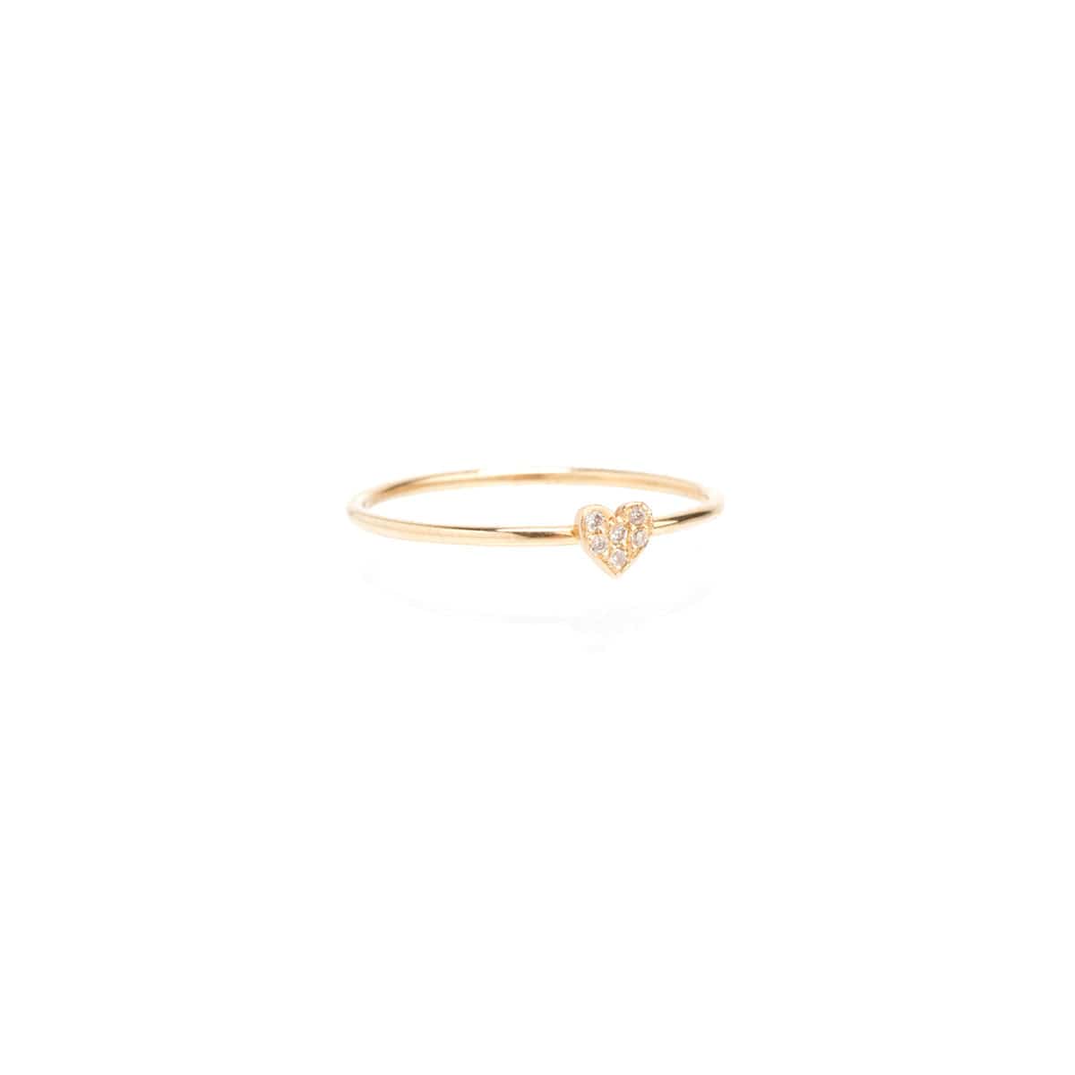 RNG-14K 14K Itty Bitty Pave Heart Ring