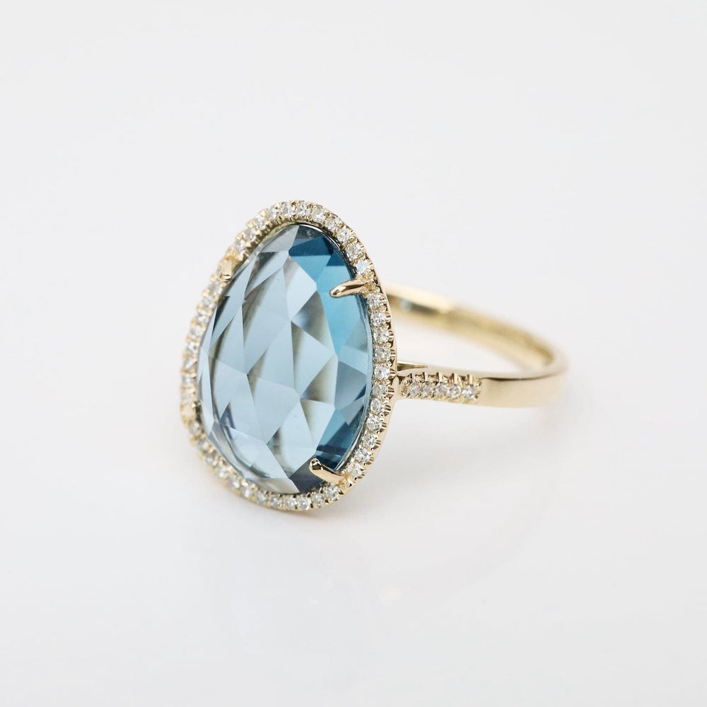 
                  
                    RNG-14K 14k Organic Shape London Blue Topaz Ring
                  
                