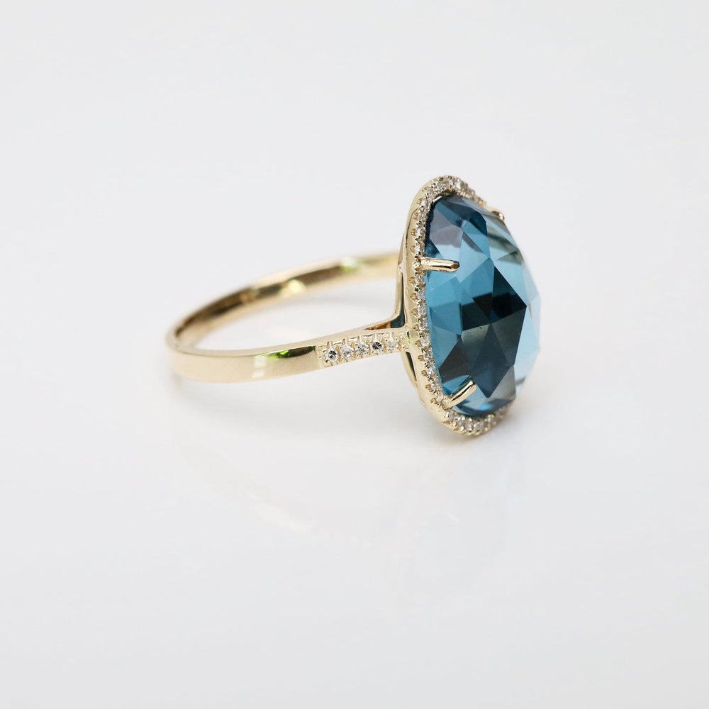 
                  
                    RNG-14K 14k Organic Shape London Blue Topaz Ring
                  
                