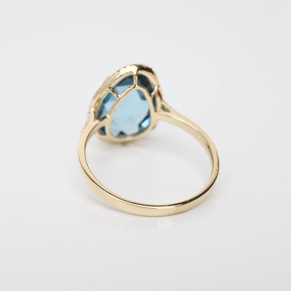 
                  
                    RNG-14K 14k Organic Shape London Blue Topaz Ring
                  
                