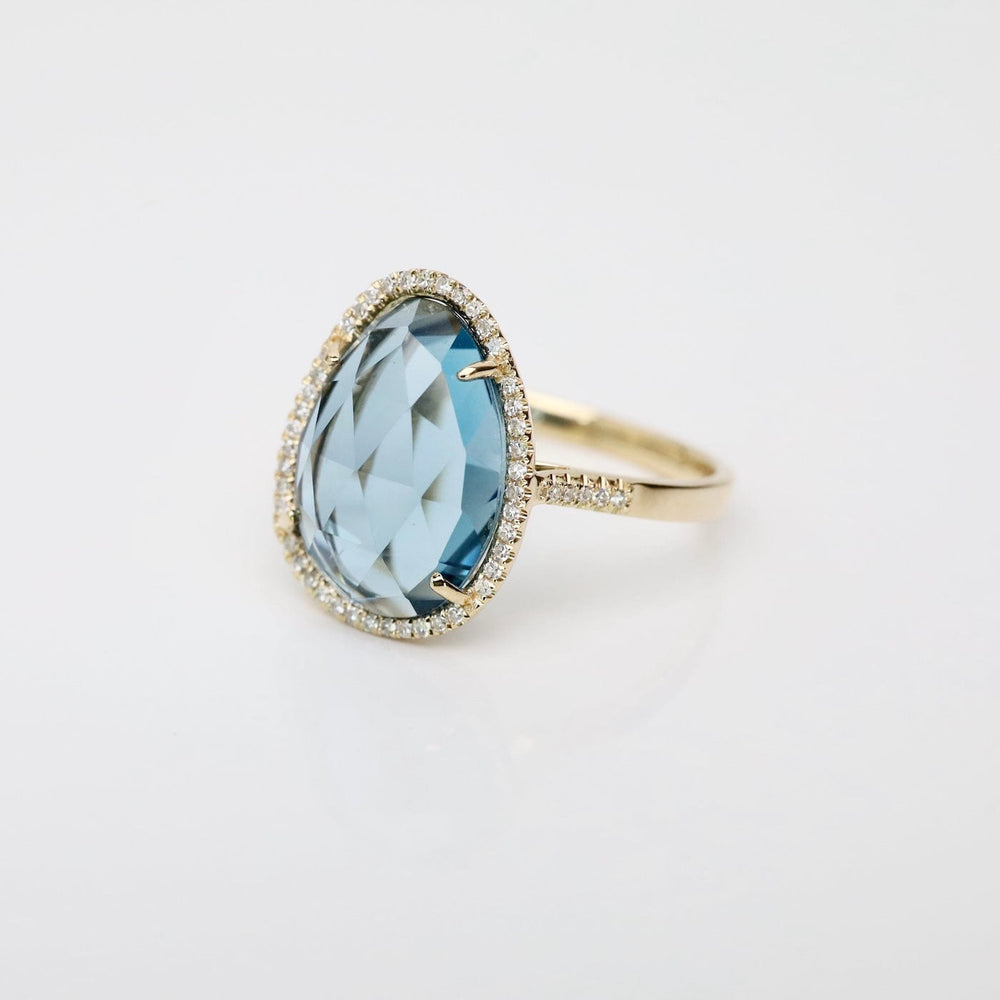 
                  
                    RNG-14K 14k Organic Shape London Blue Topaz Ring
                  
                