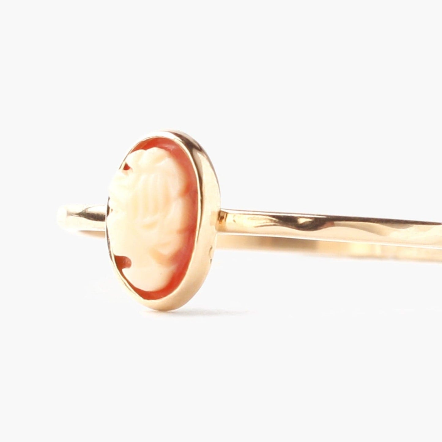 RNG-14K 14k Ring with Tiny Cameo