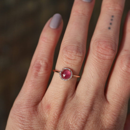 Gorgeous Pink Tourmaline Ring - Perfect for October Birthdays