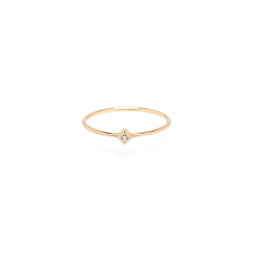 RNG-14K 14K Single Pincess Diamond Ring