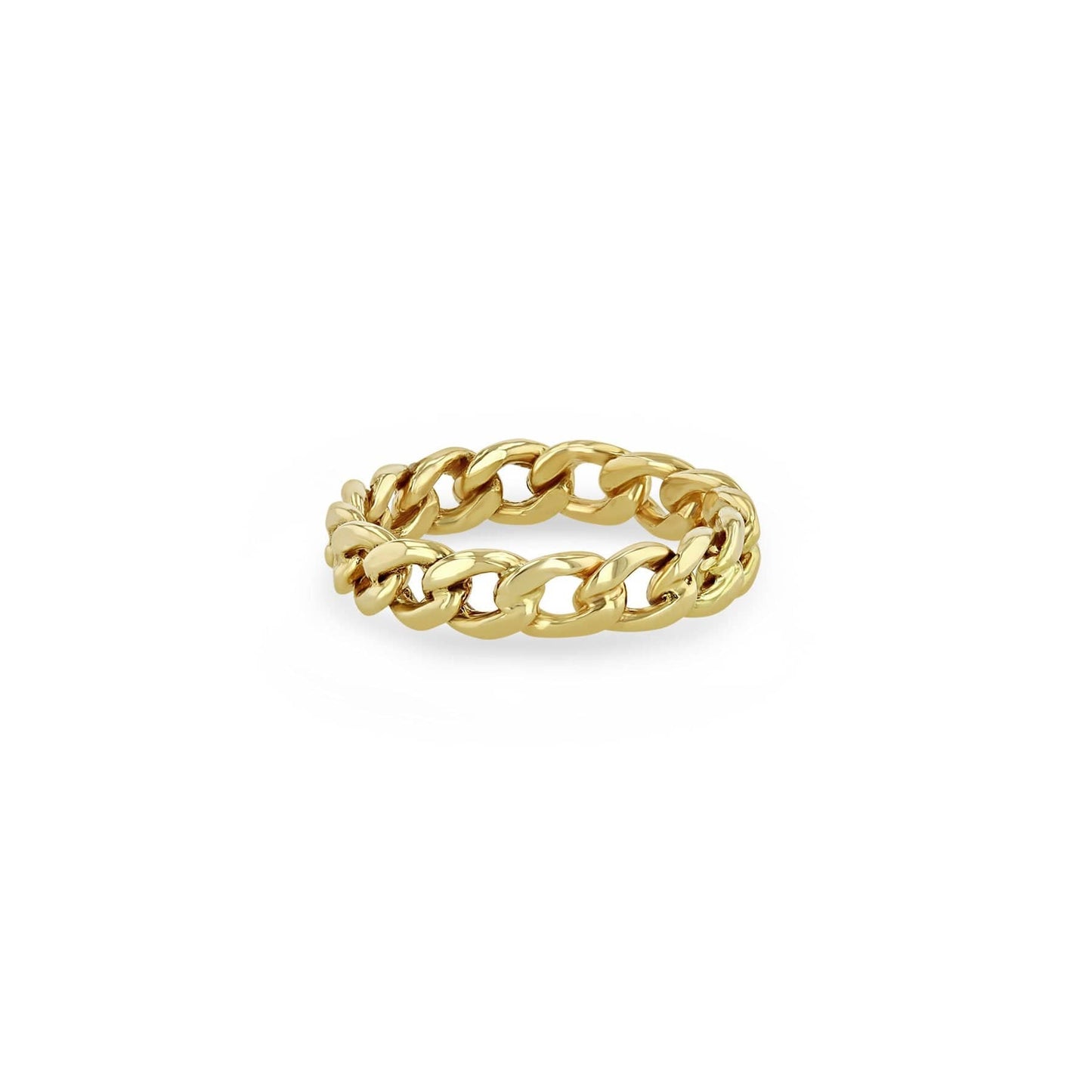 Load image into Gallery viewer, RNG-14K 14k Solid Medium Curb Chain Band Ring
