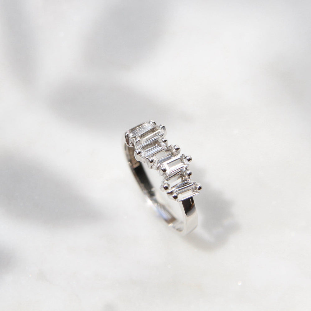 
                  
                    RNG-14K 14k White Gold White Topaz Baguette Ring
                  
                